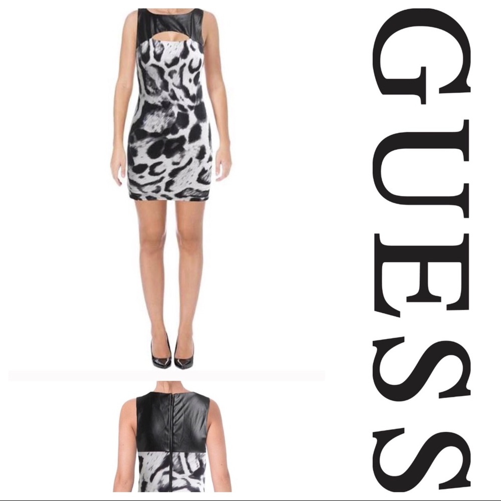leopard Print sleeveless cut out Clubwear sexy